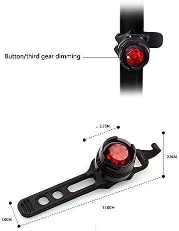WZM arka bisiklet ışık seti USB şarj 3 modları süper parlak farlar IPX5 su geçirmez BX2T6 dağ ışıkları parlama sürüş donanımları