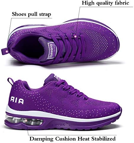 STQ Kadın Koşu Ayakkabıları Nefes Alabilen Hava Yastığı Spor Ayakkabıları