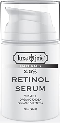 Yüz için Retinol Serumu %2.5 Yüz Serumu Retinol İle Yaşlanma Karşıtı Luxejoıe Naturals Organik İçerikli 2oz Doğal Retinol Serumu