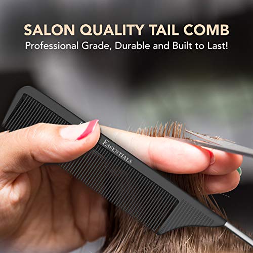 Salon Styling Combs / 5 Parça / Profesyonel Siyah Karbon Fiber Saç Combs | Dolaşık Açıcı Tarak | Sıçan Kuyruk Tarak | Alay