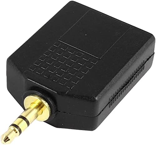 EuısdanAA 3.5 mm Erkek Çift 6.5 mm Kadın Stereo Splitter Y Kablosu Ses Adaptörü (Adaptador de ses de kablo bölen Y estéreo