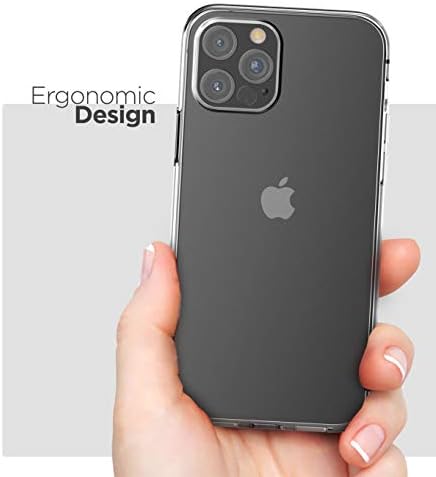 Kılıflı Vitrin Serisi iPhone 12 PRO MAX için Tasarlandı Kılıflı Kemer Klipsi Kılıfı (Slim Fit) Şeffaf Arka Koruyucu Kapak (2020