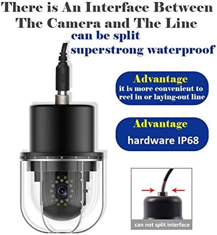 Nannigr Balık Bulucu, Sualtı Video Kamera Dome IP68 Su Geçirmez Deniz Balıkçılığı için Balıkçılık, Dalış (Transl)