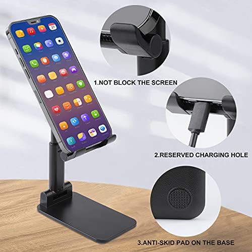 ABD Bayrağı Solo Fincan Katlanabilir Cep telefonu Standı Ayarlanabilir Tablet tutucu Dağı Ev Ofis Masaüstü Siyah Tarzı