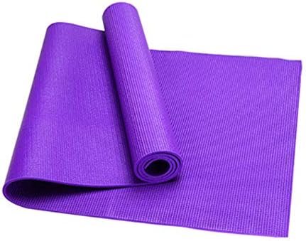 Bling PVC Yoga Mat, çevre Kaymaz Mat Yoga egzersiz matı Yoga Pilates Fitness Egzersiz için 4MM, Mor