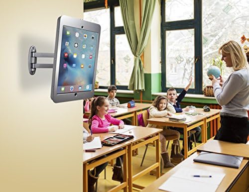 CTA Digital: iPad Pro 12.9, Gümüş için Eklemli Duvara Montaj Güvenlik Muhafazası