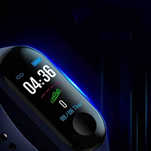 Bluetooth Spor Izci,Sağlık ve Fitness IP65 Su Geçirmez Kan Basıncı/Kalp Hızı/Uyku Izleme Smartwatch Adam Kadınlar için-Mavi