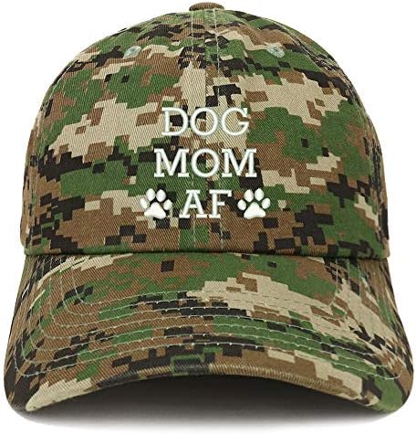 Moda Giyim Mağazası Köpek Anne AF Pençe İşlemeli Yapılandırılmamış Pamuklu Baba Şapkası
