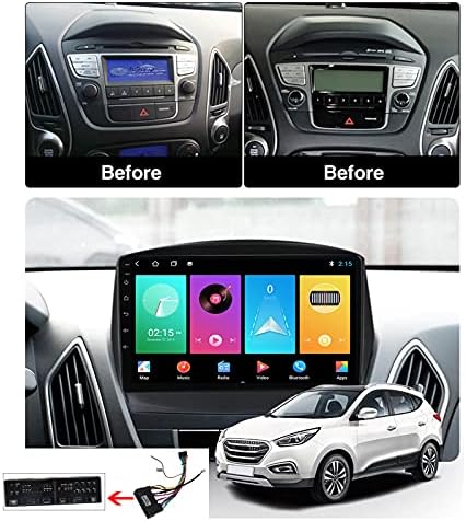 HWOEK 9 İnç 2 Din Ayarlanabilir Araba Radyo Kablosuz / Kablolu Carplay + Android Oto Bluetooth AM / FM RDS Araba MP5 Multimedya