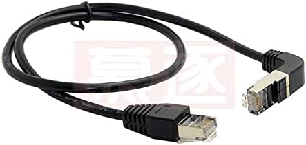 Konnektörler Dirsek Yukarı & Aşağı Açılı 90 Derece 8P8C FTP STP UTP Cat 5e LAN Ethernet Ağ Yama Kablosu Kablosu 0.5 m/1 m/2