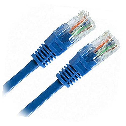 Yeni 5ft - Ethernet Ağ LAN Yönlendirici Yama Kablosu Kablosu Tel 550 MHz-InnaBest tarafından Mavi Bağlantı Parçaları ve Adaptörler