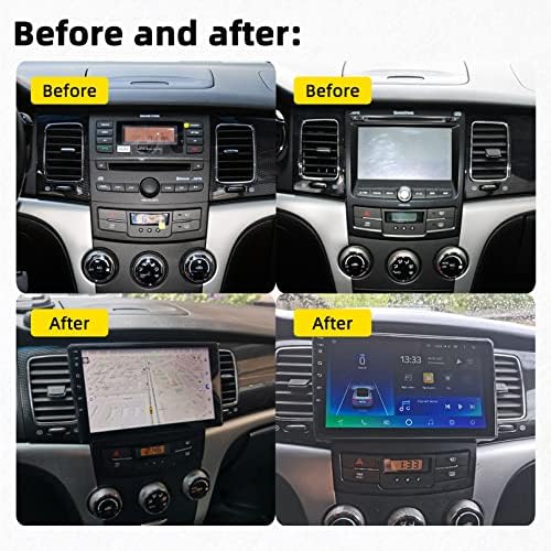 SsangYong Korando Actyon 2010-2013 için Bluetooth ile Araba Stereo, 9 İnç HD IPS Dokunmatik Ekran GPS Navigasyon ile Bluetooth