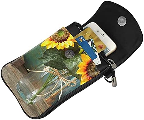 Çiçek Aranjmanları Cep Telefonu Çanta Crossbody, Telefon Çanta, Crossbody Cep Telefonu Cüzdan çanta, Sevimli Telefon Çantalar