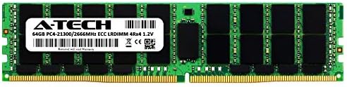 A-Tech 64 GB RAM bellek Dell PowerEdge R930-DDR4 2666 MHz PC4-21300 ECC Yük Azaltılmış LRDIMM 4Rx4 1.2 V-Tek Sunucu Yükseltme