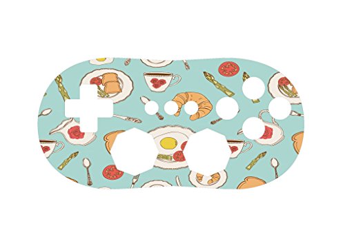 Eğlenceli Kahvaltı Gıda Desen Duvar Kağıdı Vinil Çıkartması Sticker Cilt debbie'nin Tasarımlar tarafından Wii Klasik Denetleyicisi