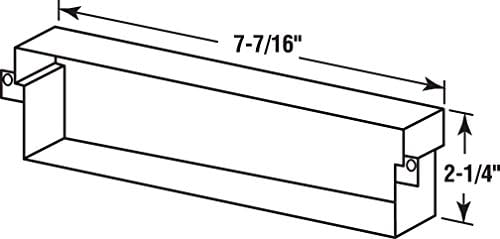 Prime-Line Ürünler S 4817 Posta Yuvası Kılıfı, 7-7/16 x 2-1 / 4, Paslanmaz Çelik