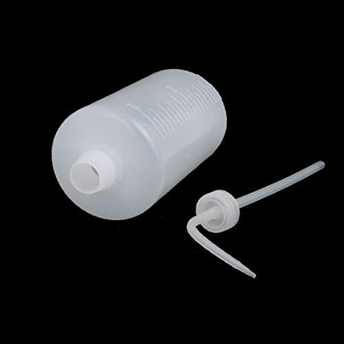 X-DREE 1000ml Şeffaf Plastik Silindir Şekilli Ölçüm Sıkma Yağı Dağıtım Şişesi (Bottiglia di erogazione di misurazione a forma