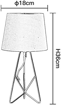 Komidin Lambaları Amerikan Basit Masa Lambası Post-modern Oturma Odası Yatak Odası Ferforje Kumaş Kapak Masa Lambası Kişilik