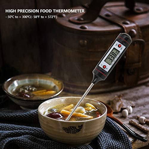 Termometre, Profesyonel Dijital Termometre, paslanmaz Çelik ile Ekran için Mutfak Ev Kullanımı kolay