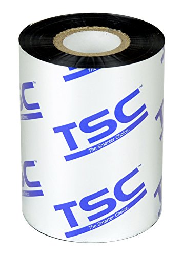 TSC 35-W083450-20CB Premium Balmumu Şerit, 3.27 x 1476', 1 Çekirdek CSO için ME240, ME340, TTP-2610MT, TTP-368MT Termal Barkod