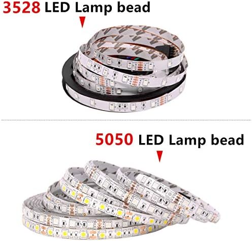 Fengyan peyzaj ışıkları RGB Led şerit ışık su geçirmez 5 M 300 LEDs 5050 3528 DC 12 V Fiexble ışık Led şerit bant ev dekorasyon