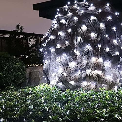 FOVKP-880LED LED ışıkları, 8 modları su geçirmez perde ışık 6x4 M bahçe ışıkları, güneş dize ışıkları dekoratif ışıklar için,