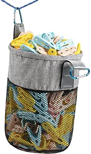 Minyee Örgü Clothespin Çanta için Clothesline Açık, Çoklu Asılı Yöntemleri Giysi Pin Çanta ile İpli Kapatma, Havalandırma ve