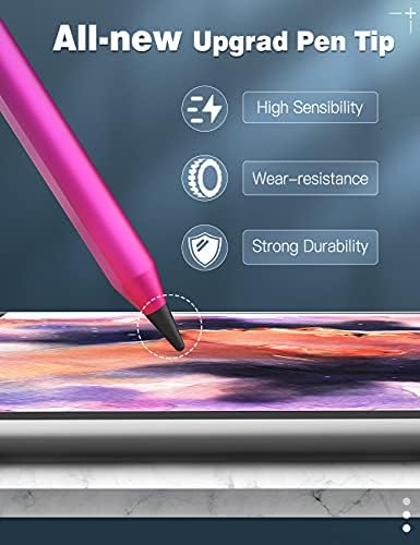 ıPad Stylus Kalem için TiMOVO Kalem İpuçları, (5 Paket) Hassas Çizim ve Yazma için Dayanıklı Stylus Ucu Değiştirme İpuçları,