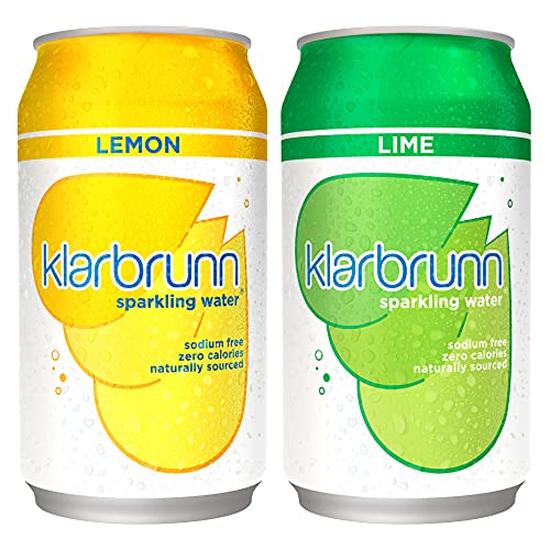 Klarbrunn Köpüklü Su, Limon ve Kireç Çeşidi Paketi, 48 Sayım