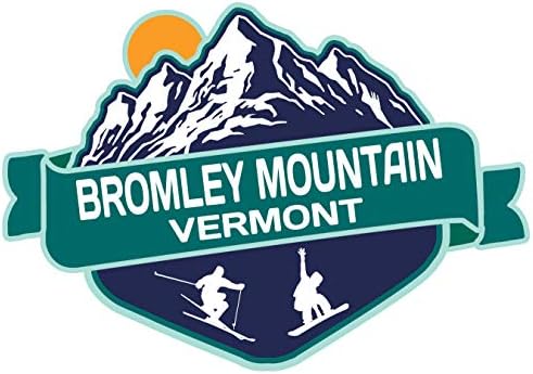 Bromley dağ Vermont kayak maceraları hatıra 2 inç vinil çıkartma etiket gözlüğü tasarım