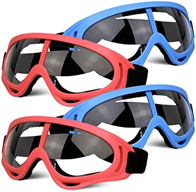 4 Paket Koruyucu Gözlük Koruyucu Gözlük Göz Kalkanı, Çocuklar için Yüz Gözlük Göz Koruma Gözlükleri Nerf Guns Köpük Blaster