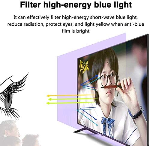 AİZYR 86 inç mat Anti-parlama TV ekran koruyucu, Anti mavi ışık Filmi yapmak ışık Yumuşak Göz yorgunluğunu rahatlatmak için