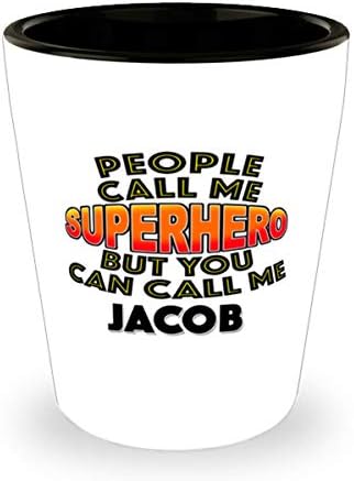 Jacob için Kadeh İnsanlar Bana Süper Kahraman Diyor Ama Sen Bana Jacob Diyebilirsin Klasik Koleksiyon Bar İçecek Jigger