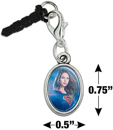 GRAFİK ve DAHA fazlası Supergirl TV serisi Supergirl karakter Cep telefonu kulaklık jakı Oval çekicilik iPhone iPod Galaxy