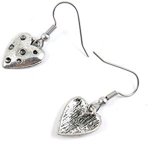 1 Pairs Küpe Antik Gümüş Ton Moda Takı Yapımı Charms Kulak Damızlık Kancalar Tedarikçiler Toptan YE512999 Aşk Kalp