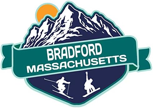 Bradford Massachusetts kayak maceraları hatıra 2 inç vinil çıkartma etiket Dağ tasarım