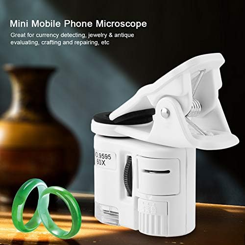 Akrilik Optik Lensler Klip Mikroskop 60X Mini Cep Telefonu Mikroskop Doğru Mikroskop 60X Cep Telefonu için