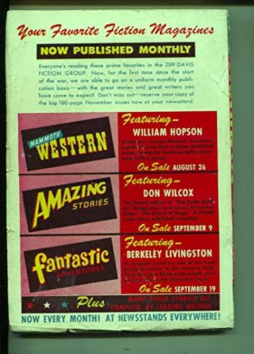 Fantastik Maceralar-Pulp-10/1947-Richard S. Tıraş Makinesi-Rog Phillips