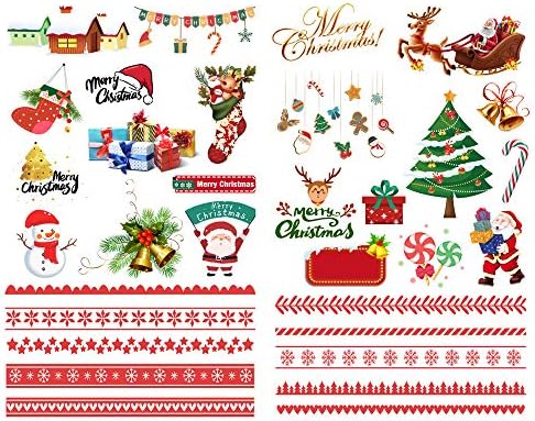 Seasonstorm Kawaii Merry Christmas Estetik Günlüğü Seyahat Dergisi Kağıt Çıkartmalar Scrapbooking Kırtasiye Sticker Gevreği