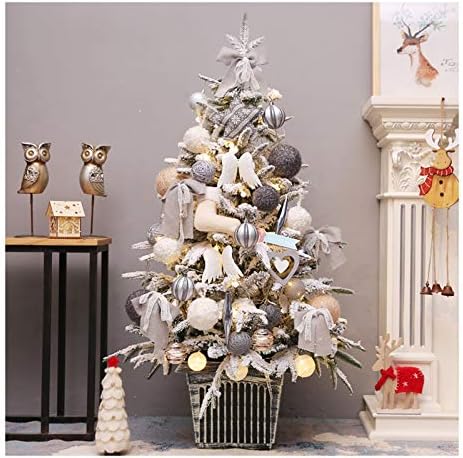 Noel Ağacı Süsler ile Yapay Noel Ağacı-47.24 İnç Sahte Noel Ağacı Topları ile Asılı Dantel Yaylar Süsler, Dekor için Ev / Ofis/Okul