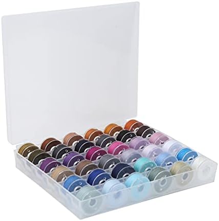 ASOMI 36-Renk Dikiş Ipliği Seti Polyester Şeffaf Bobin Kutusu ile Ev DIY için(Serin colors1616)