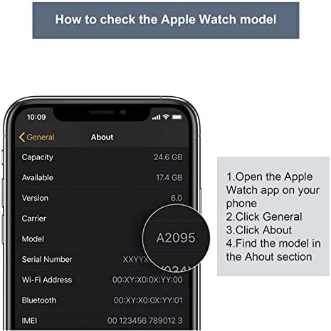 SWARK Arka Kapak Camı Kalp Atış Hızı Kısmı Apple Watch Series 3 38mm ile uyumlu (Hücresel / LTE + GPS) (GPS için uygun değil)