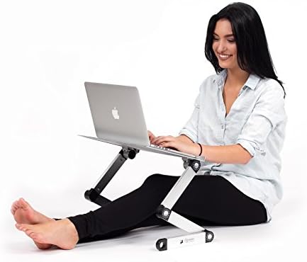 Yönetici Ofis Çözümleri Taşınabilir Ayarlanabilir Alüminyum Dizüstü Standı / Masa / Masa Dizüstü MacBook Ergonomik TV Yatak