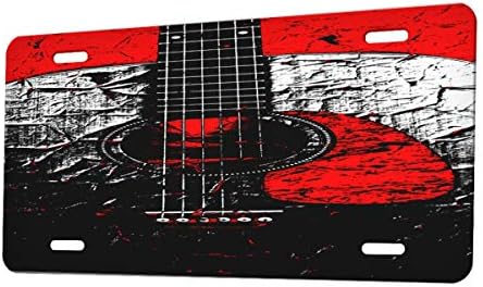 Sunshine Cases Akustik Gitar Distorsiyonu - Araba Etiketi Plaka Kapağı
