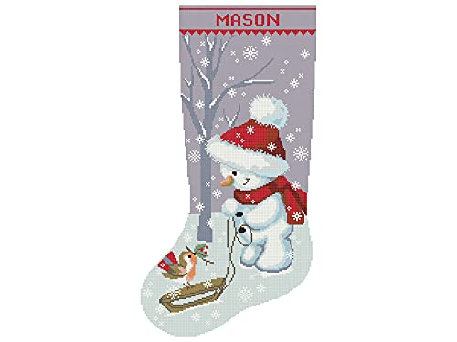 Çapraz Dikiş Desenleri PDF / Kişiselleştirilmiş Noel Çorapları Modern Sayılan Yeni Başlayanlar için Kolay Basit Sevimli Kardan