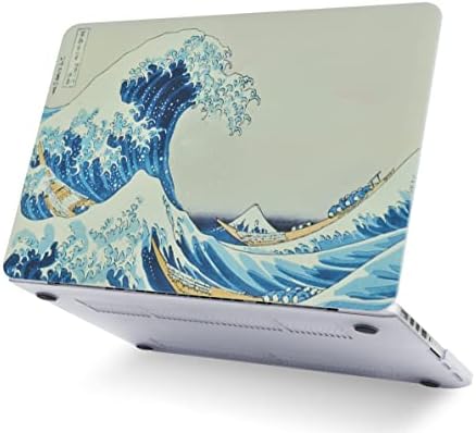 YEMİNİ MacBook Air 13 inç Kılıf ile Uyumlu (2010-2017) A1369 / A1466 Plastik Sert Kabuk + Kol + Şarj Kılıf + Klavye Kapak +