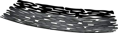 Epoksi Reçine ile Renklendirilmiş Çelikten Alessi Bark Merkez Parçası, Siyah