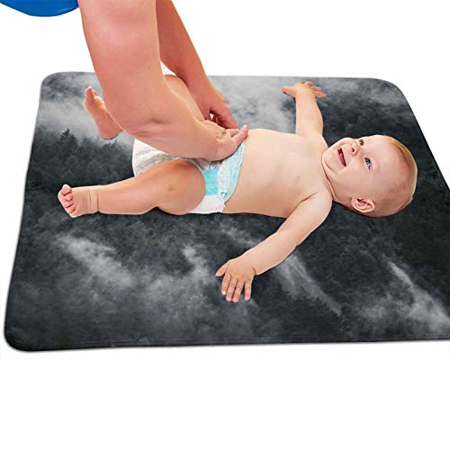 Bebek Taşınabilir Değişen Ped Büyük Boy (25.5”X 31.5”) Bebek Yenidoğan için Su Geçirmez Bebek Bezi değiştirme minderi-Çok Fonksiyonlu