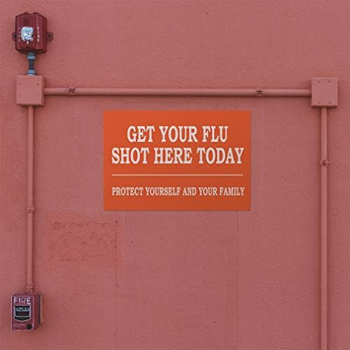 Çıkartma Etiket Çoklu Boyutlar Grip Aşınızı Bugün Alın Doktor Ofisi Sağlık ve Tıbbi grip Aşınızı Bugün alın Açık Mağaza İşareti