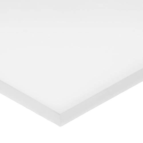 Beyaz UHMW Plastik Çubuk w/LSE Akrilik Yapıştırıcı-1/4 Kalın x 2 Geniş x 24 Uzun